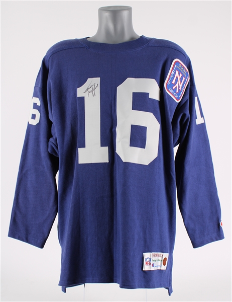 2000 Frank Gifford New York Giants Signed 1956 Throwback Jersey (JSA)