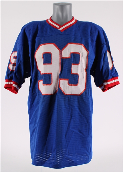 1990-94 Mike Fox New York Giants Signed Jersey (JSA)