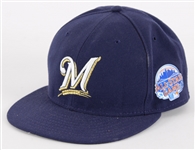 2013 Carlos Gomez Milwaukee Brewers All Star Game Cap from Personal Collection of Hank Aaron (MEARS LOA) 