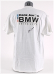 2000s Hank Aaron Atlanta Braves Signed Hank Aaron BMW T-Shirt from Personal Collection of Hank Aaron (MEARS LOA/Susan Bailey Letter/JSA)