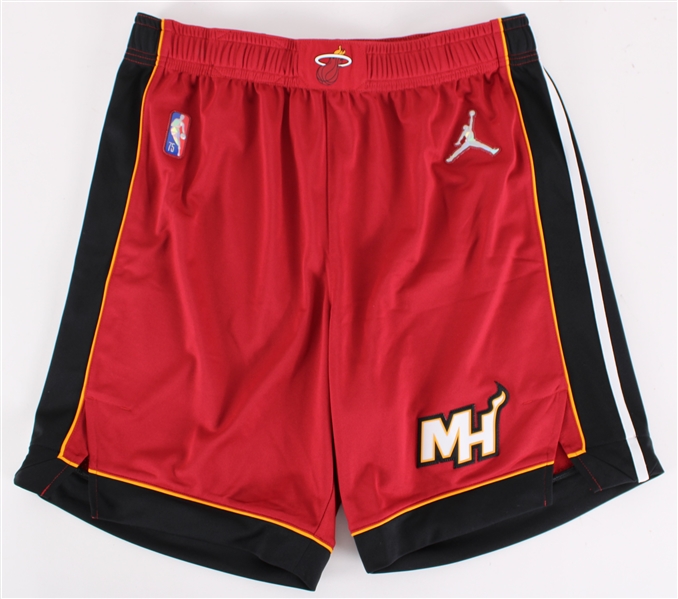 2021-22 Victor Oladipo Miami Heat Game Worn Uniform Shorts (MEARS LOA)