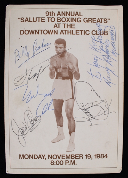 1984 Muhammad Ali Joe Frazier Billy Graham, and More Autographed Program *JSA*