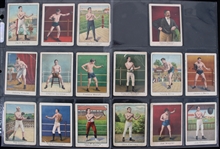 1910 Jack Burke Frankie Madden Freddie Welsh and More Mecca Cigarettes Trading Cards (Lot of 16)