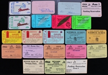 1954-1964 Milwaukee Braves Season Passes Season Parking Passes Press Passes and More (Lot of 21) (92R0067)