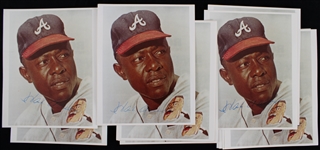 1966-74 Hank Aaron Atlanta Braves 8"x10" Photos (Lot of 15)