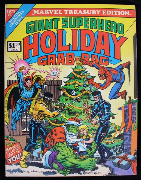 1975 Marvel Treasury Edition Giant Superhero Holiday Grab-Bag Unread, Mint Condition