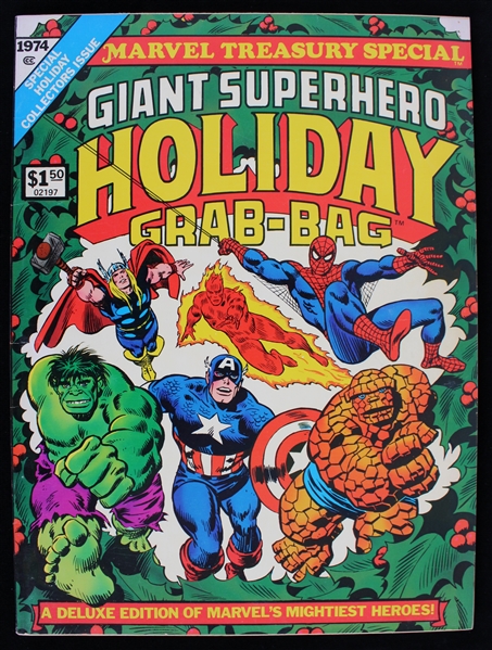 1974 Marvel Treasury Edition Giant Superhero Holiday Grab-Bag Unread, Mint Condition