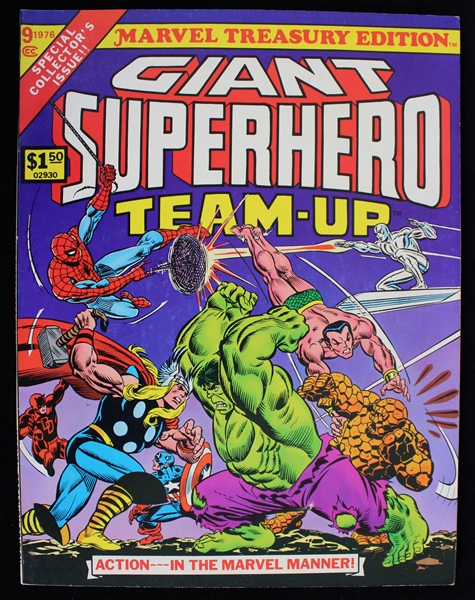 1976 Marvel Treasury Edition Giant Superhero Team-Up Unread, Mint Condition