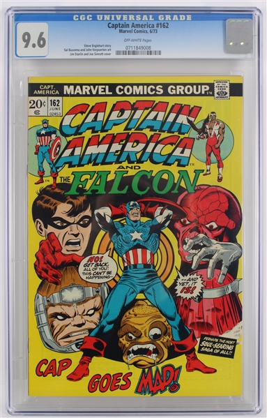 1973 Marvel Comics Captain America #162 (CGC Slabbed 9.6)