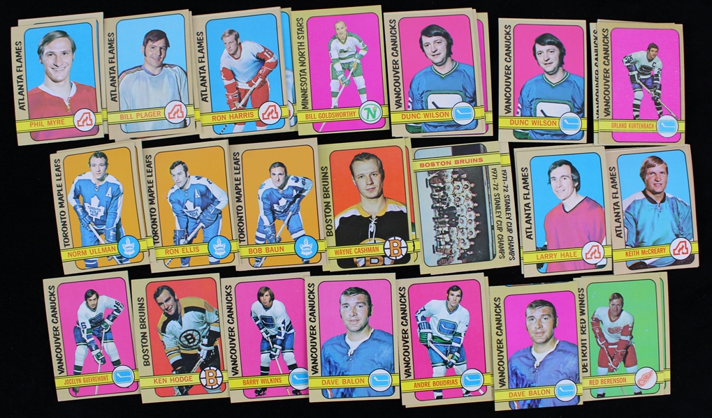 1972 Topps Hockey Trading Cards - Lot of 41