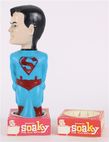 1966 Superman 10" Colgate Soaky Empty Bubble Bath