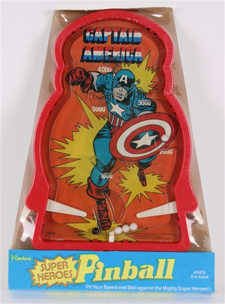 1976 Captain America Hasbro Marvelmania 10x15 Super Heroes Pinball (MIB)