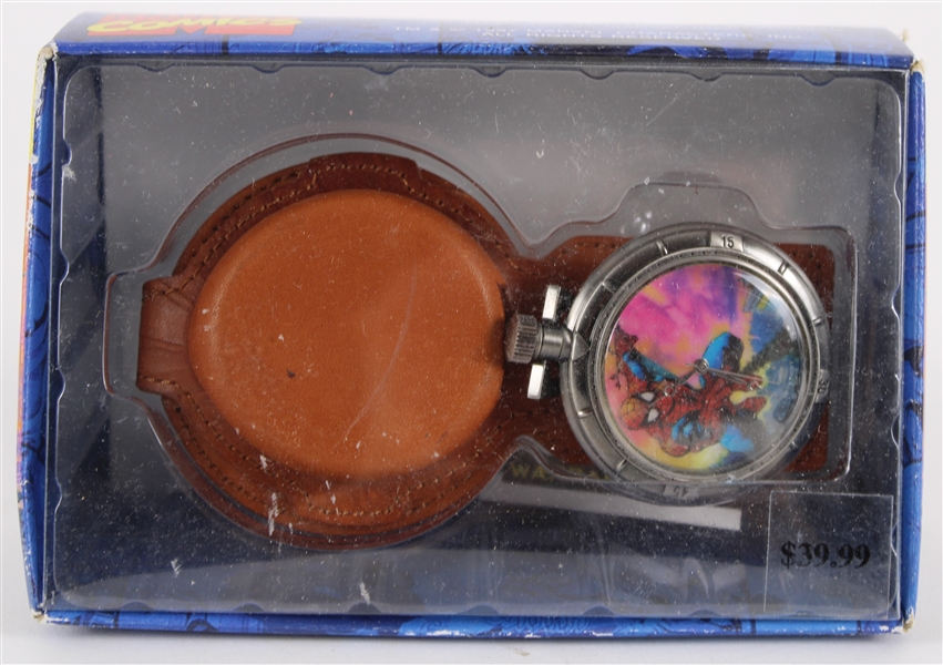 1997 Spiderman MIB Pocket Watch by Artwatch