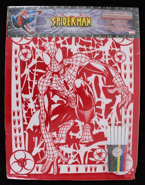 2001 Ultimate Spider-Man 16x21 Velvet Double Sided Doodles (MIB)