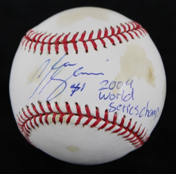 2009 Chad Gaudin New York Yankees Signed OML Selig Baseball (JSA) **207**