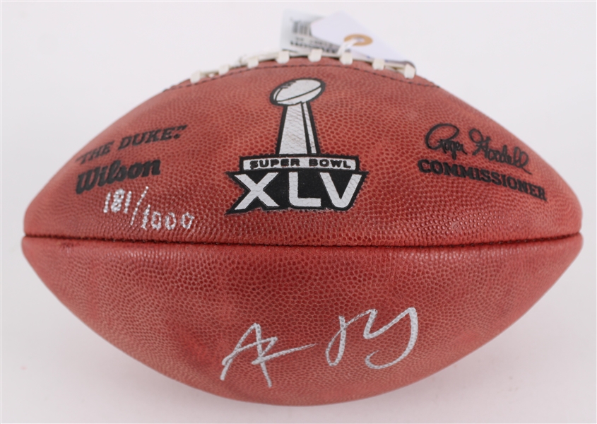 2011 Aaron Rodgers Green Bay Packers Signed ONFL Goodell Super Bowl XLV Football (JSA) 181/1000