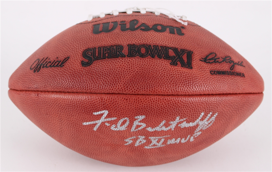 2000s Fred Biletnikoff Oakland Raiders Signed ONFL Rozelle Super Bowl XI Football (JSA) 