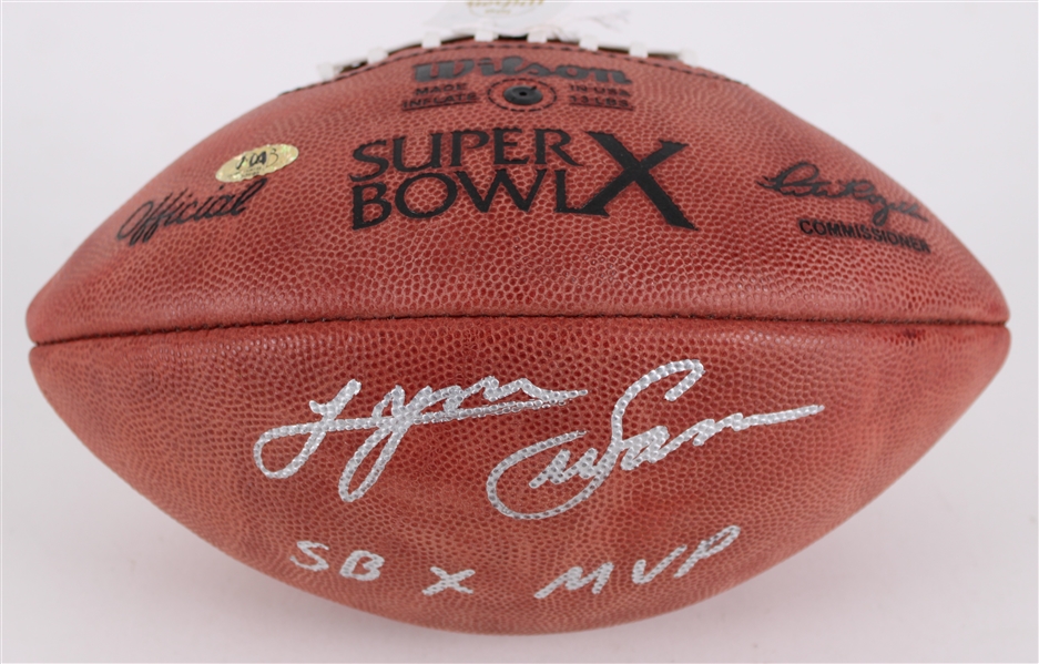 2000s Lynn Swann Pittsburgh Steelers Signed ONFL Rozelle Super Bowl X Football (JSA)