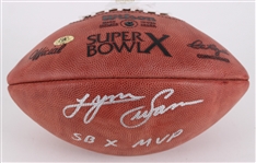 2000s Lynn Swann Pittsburgh Steelers Signed ONFL Rozelle Super Bowl X Football (JSA)