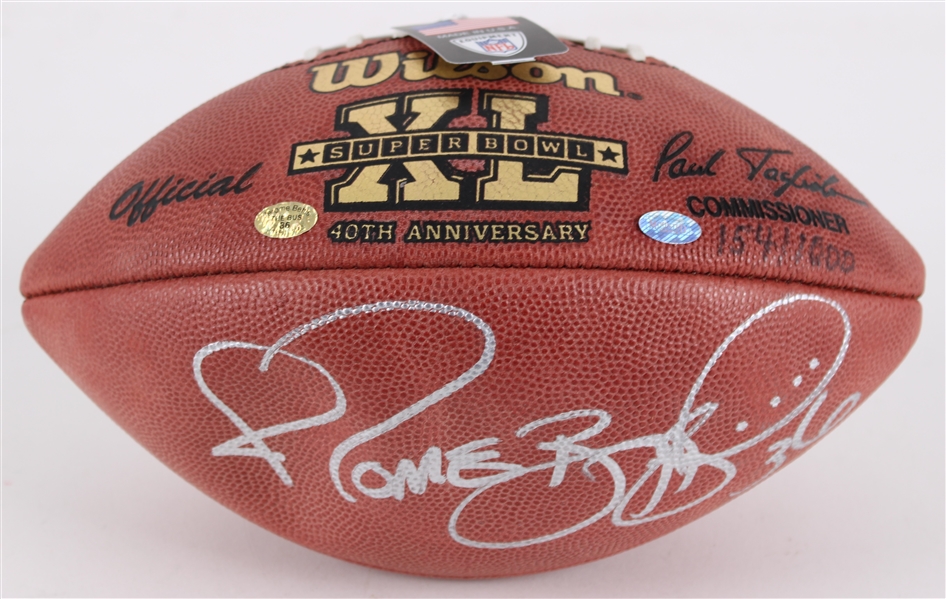 2006 Jerome Bettis Pittsburgh Steelers Signed ONFL Tagliabue Super Bowl XL Football (JSA/Player Hologram) 154/1000 