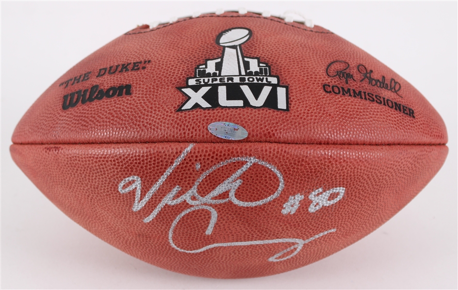 2012 Victor Cruz New York Giants Signed ONFL Goodell Super Bowl XLVI Football (JSA/Steiner)