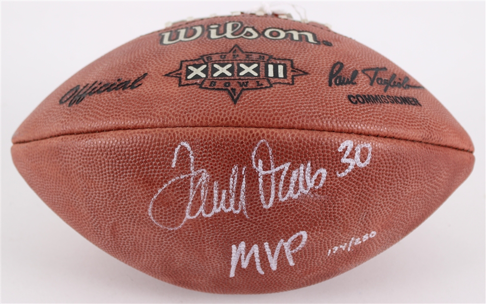 1998 Terrell Davis Denver Broncos Signed ONFL Tagliabue Super Bowl XXXII Football (JSA) 174/250