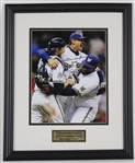 2010 Trevor Hoffman Milwaukee Brewers Signed 13x17 Framed 600th Career Save Photo (JSA) 