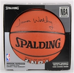 2000s James Worthy Los Angeles Lakers Signed Basketball (JSA)