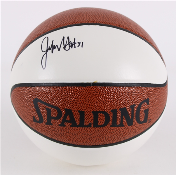 2010s John Henson Milwaukee Bucks Signed Basketball (JSA)