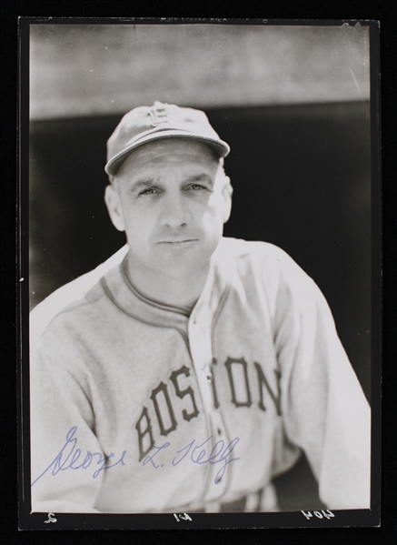 1938-1943 George L. Kelly Boston Braves Signed 5x7 Photo (JSA)