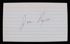 1959-1965 Jose Pagan San Francisco Giants Signed Index Card (JSA)