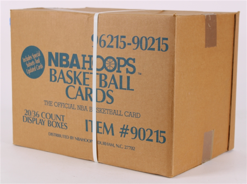 1990-91 Hoops Series 2 Basketball Trading Cards - Case of 20/36 Count Unopened Display Boxes