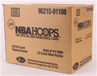 1991-92 Hoops Series 1 Basketball Trading Cards - Case of 20/36 Count Unopened Display Boxes