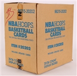 1989-90 Hoops Basketball Trading Cards - Case of 20/36 Count Unopened Display Boxes (Includes Updated Cards)