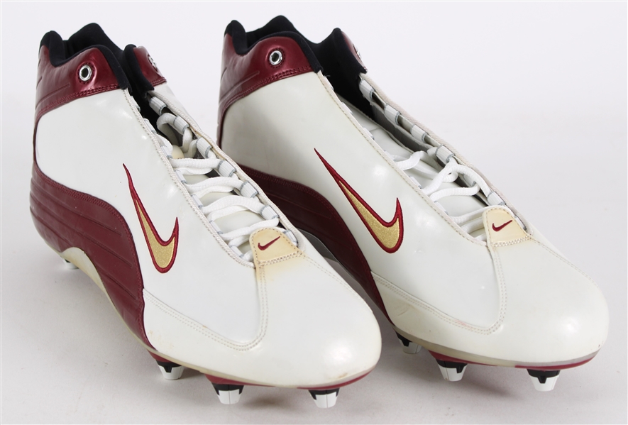 2002-03 Terrell Owens San Francisco 49ers Customized Personal Model Nike Cleats (MEARS LOA)