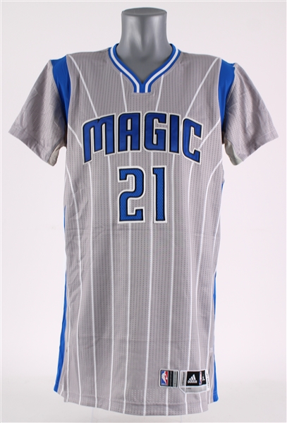 2014-15 Maurice Harkless Orlando Magic Game Worn Alternate Sleeved Jersey (MEARS LOA / Fuji Sport Science)