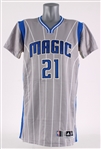 2014-15 Maurice Harkless Orlando Magic Game Worn Alternate Sleeved Jersey (MEARS LOA / Fuji Sport Science)