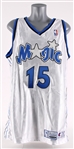 1999-2000 Matt Harpring Orlando Magic Game Worn Home Jersey (MEARS LOA / Fuji Sport Science)