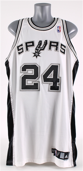 2009-10 Richard Jefferson San Antonio Spurs Game Worn Home Jersey (MEARS LOA / Fuji Sport Science)