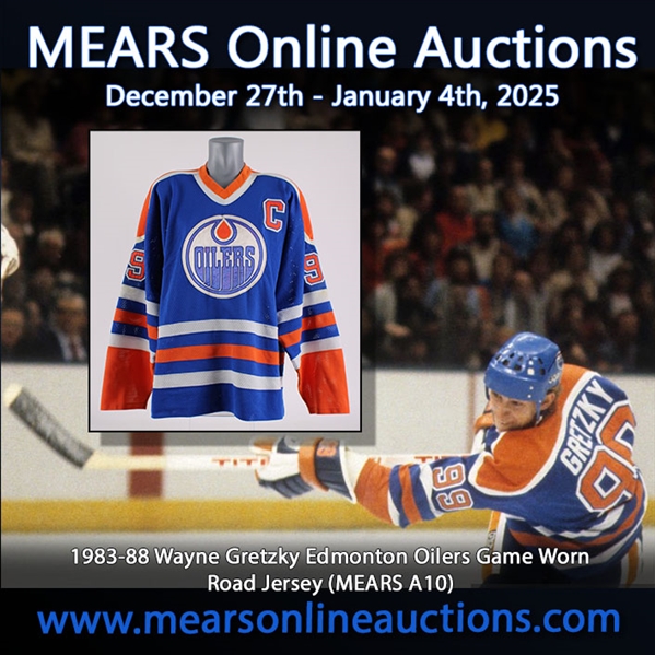 1983-88 Wayne Gretzky Edmonton Oilers Game Worn Road Jersey (MEARS A10)