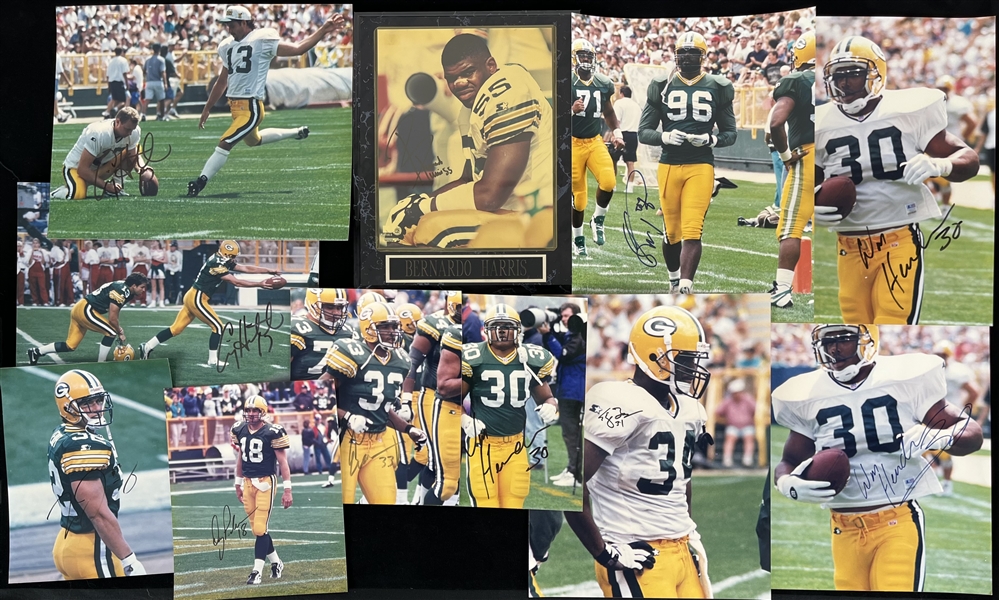 1996 Green Bay Packers Signed Collection - Lot of 34 w/ Photos & Mini Helmets