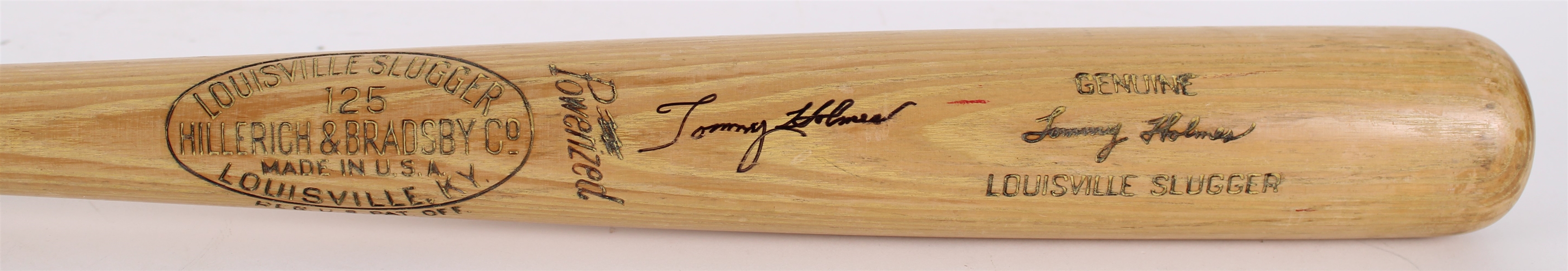 1950-52 Tommy Holmes Braves/Dodgers Signed H&B Louisville Slugger Professional Model Bat (MEARS LOA/JSA)