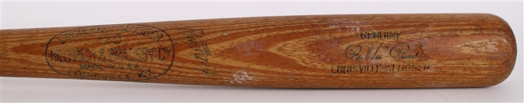 1950-58 Pee Wee Reese Brooklyn / Los Angeles Dodger H&B Louisville Slugger Professional Model Team Index Bat (MEARS LOA)