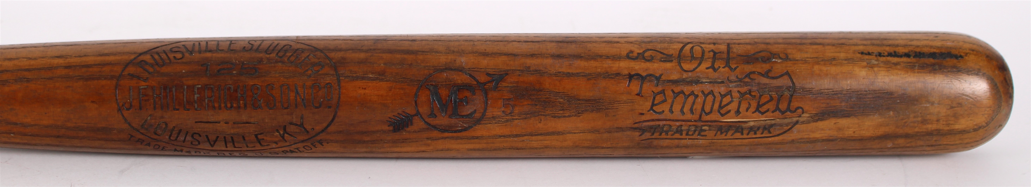 1915-16 JF Hillerich & Son Louisville Slugger Oil Tempered Baseball Bat (MEARS LOA)