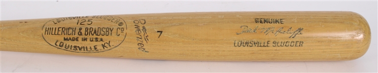 1965-68 Dick McAuliffe Detroit Tigers H&B Louisville Slugger Professional Model Game Used Bat (MEARS LOA)