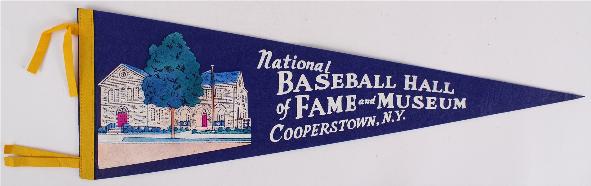 1960s National Baseball Hall of Fame and Museum Cooperstown NY 26" Full Size Pennant