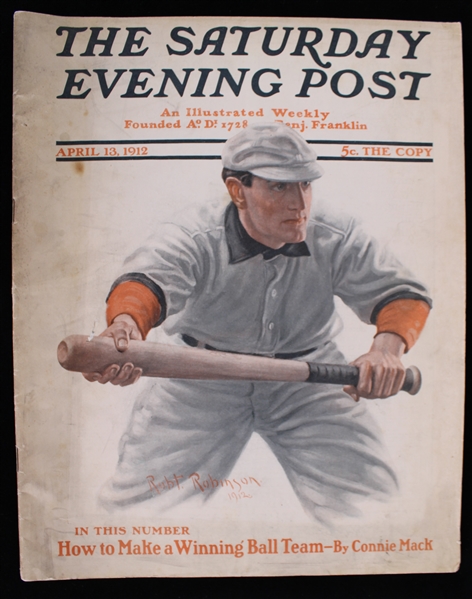 1912 The Saturday Evening Post w/ How To Make A Winning Ball Team by Connie Mack