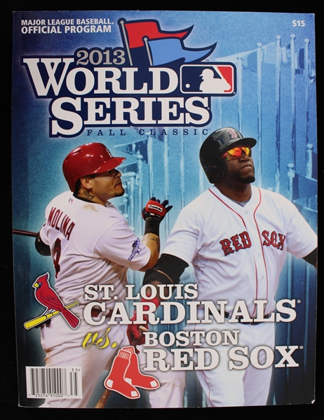 2013 Boston Red Sox St. Louis Cardinals World Series Program