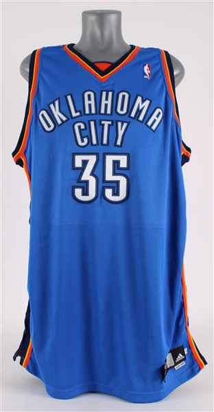 2008-09 Kevin Durant Oklahoma City Thunder Road Jersey (MEARS A5) First Season in OKC