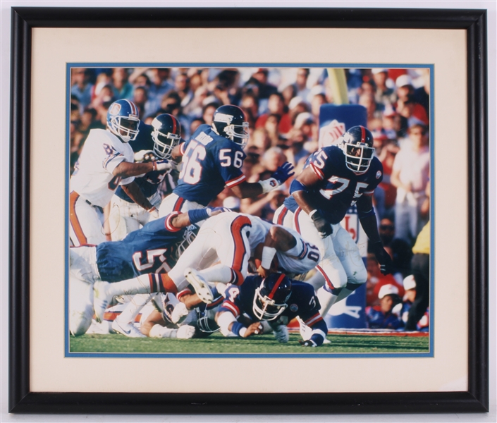 1975-1992 Carl Banks, George Martin, Harry Carson NY Giants Signed 22x26 Photo (JSA) 